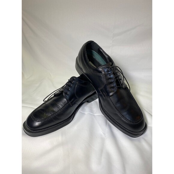 Men’s Florsheim Black Leather Tie Up Oxford 9D NEW Unique! Comfortech Insole main image 5